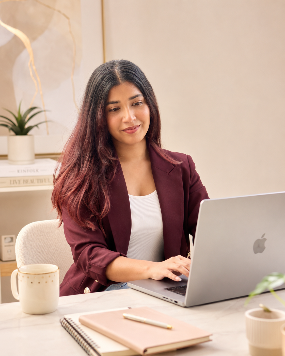 Harshil Tanwar, founder of The New Riwaaz, at her desk